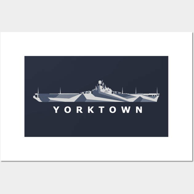 USS Yorktown (CV-10) Wall Art by The Warshipologist